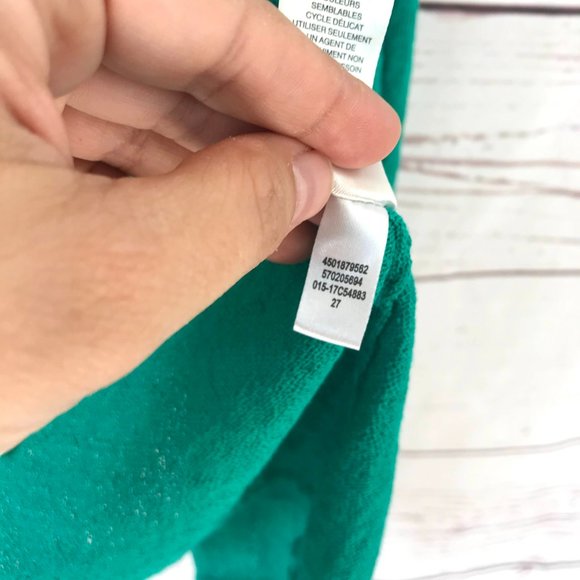 Chico's Solid Ruffle Cardigan Size 1 - Picture 11 of 13